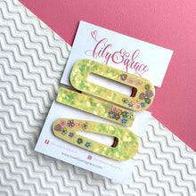 Load image into Gallery viewer, GLITTER-FILLED HAIR GRIPS