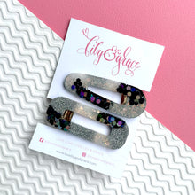 Load image into Gallery viewer, GLITTER-FILLED HAIR GRIPS