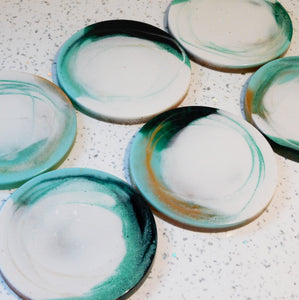 GREEN MINERAL COASTERS