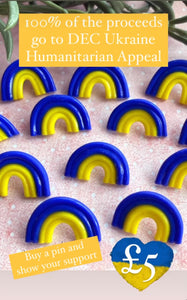 UKRAINE RAINBOW PIN