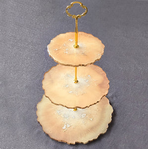 GOLDEN PEACH CAKE STAND