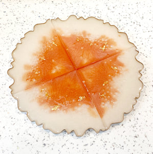 PEACH MELBA COASTERS